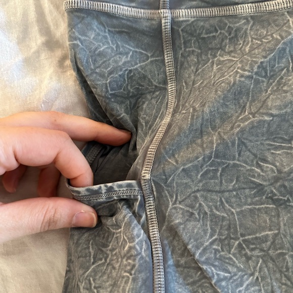 Lululemon Fast and Free High Rise Tight 25" Ice Wash Asphalt Grey 6 - Picture 7 of 9